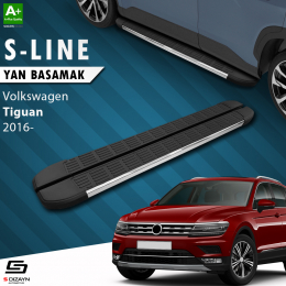 S-Dizayn VW Tiguan 2 S-Line Krom Yan Basamak 173 Cm 2016-2024