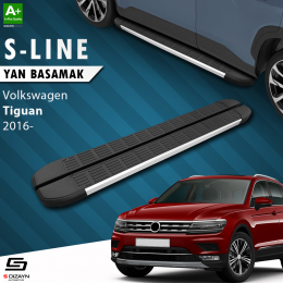 S-Dizayn VW Tiguan 2 S-Line Aluminyum Yan Basamak 173 Cm 2016-2024