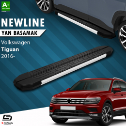 S-Dizayn VW Tiguan 2 NewLine Aluminyum Yan Basamak 179 Cm 2016-2024