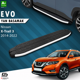 S-Dizayn Nissan X-Trail T32 Evo Aluminyum Yan Basamak 183 Cm 2014-2022