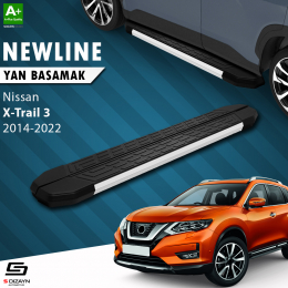 S-Dizayn Nissan X-Trail T32 NewLine Aluminyum Yan Basamak 183 Cm 2014-2022