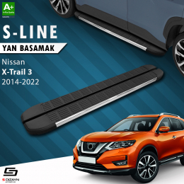 S-Dizayn Nissan X-Trail T32 S-Line Krom Yan Basamak 183 Cm 2014-2022
