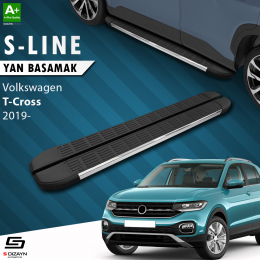 S-Dizayn VW T-Cross S-Line Krom Yan Basamak 173 Cm 2019 Üzeri