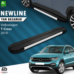 S-Dizayn VW T-Cross NewLine Aluminyum Yan Basamak 179 Cm 2019 Üzeri