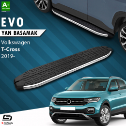 S-Dizayn VW T-Cross Evo Krom Yan Basamak 173 Cm 2019 Üzeri