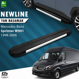 S-Dizayn Mercedes Sprinter W901 Orta Şase NewLine Krom Yan Basamak 269 Cm 1998-2006 A+ Kalite