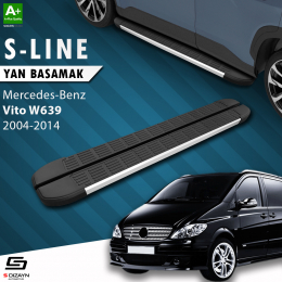 S-Dizayn Mercedes Vito W639 Uzun Şase S-Line Aluminyum Yan Basamak 253 Cm 2004-2014