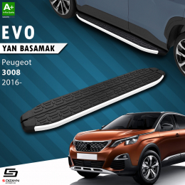 S-Dizayn Peugeot 3008 2 Evo Aluminyum Yan Basamak 183 Cm 2016 Üzeri