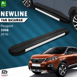 S-Dizayn Peugeot 3008 2 NewLine Aluminyum Yan Basamak 183 Cm 2016 Üzeri
