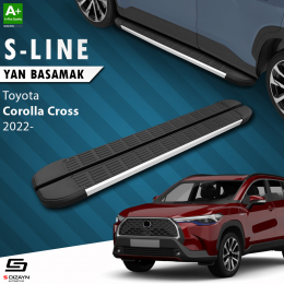 S-Dizayn Toyota Corolla Cross S-Line Aluminyum Yan Basamak 183 Cm 2022 Üzeri