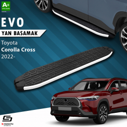 S-Dizayn Toyota Corolla Cross Evo Aluminyum Yan Basamak 183 Cm 2022 Üzeri