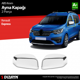 S-Dizayn Renault Express ABS Krom Ayna Kapağı 2 Prç 2021 Üzeri