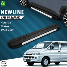 S-Dizayn Hyundai H-1 Starex Uzun Şase NewLine Aluminyum Yan Basamak 219 Cm 1998-2007