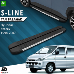 S-Dizayn Hyundai H-1 Starex Uzun Şase S-Line Krom Yan Basamak 213 Cm 1998-2007