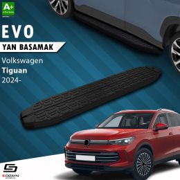 S-Dizayn VW Tiguan 3 Evo Siyah Yan Basamak 183 Cm 2024 Üzeri