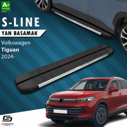 S-Dizayn VW Tiguan 3 S-Line Krom Yan Basamak 183 Cm 2024 Üzeri