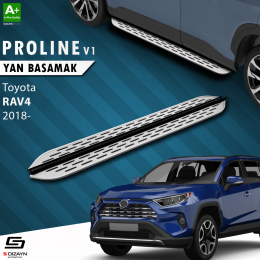 S-Dizayn Toyota RAV 4 5 OEM Still Pro V1 Aluminyum Yan Basamak 173 Cm 2018 Üzeri