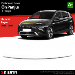 S-Dizayn Hyundai Bayon Krom Ön Panjur 2021-2024