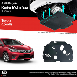 S-Dizayn Toyota Corolla Çelik Karter Muhafaza Koruma 2013-2018 A+ Kalite