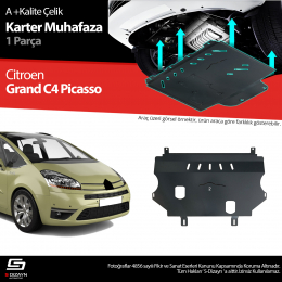 S-Dizayn Citroen C4 G. Picasso Çelik Karter Muhafaza Koruma 2006-2013 A+ Kalite