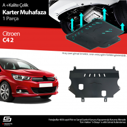 S-Dizayn Citroen C4 Çelik Karter Muhafaza Koruma 2010-2020 A+ Kalite