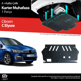 S-Dizayn Citroen C. Elysee Çelik Karter Muhafaza Koruma 2013 Üzeri A+ Kalite