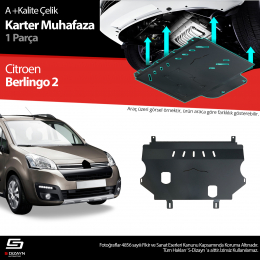 S-Dizayn Citroen Berlingo Çelik Karter Muhafaza Koruma 2008-2018 A+ Kalite