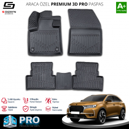 S-Dizayn DS DS7 Crossback 3D Pro Havuzlu Paspas 2018-2022 A+ Kalite