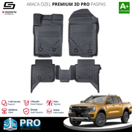 Ford Ranger 3D Pro Havuzlu Paspas 2023 Üzeri A+ Kalite