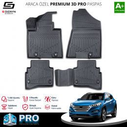 Hyundai Tucson 3D Pro Havuzlu Paspas 2015-2020 A+ Kalite