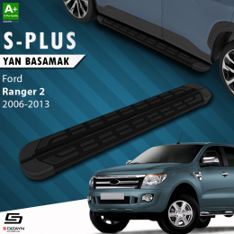 S-Dizayn Ford Ranger 2 S-Plus Siyah Yan Basamak 193 Cm 2006-2013 A+ Kalite