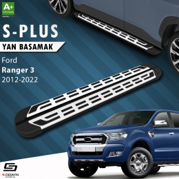 S-Dizayn Ford Ranger 3 S-Plus Gri Yan Basamak 203 Cm 2012-2022 A+ Kalite