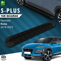 S-Dizayn Hyundai Kona S-Plus Siyah Yan Basamak 173 Cm 2018-2023 A+ Kalite