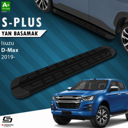 S-Dizayn Isuzu D-Max 3 S-Plus Siyah Yan Basamak 203 Cm 2019 Üzeri