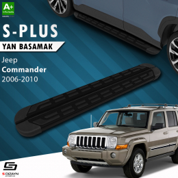 S-Dizayn Jeep Commander S-Plus Siyah Yan Basamak 173 Cm 2006-2010 A+ Kalite