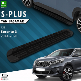 S-Dizayn Kia Sorento 3 S-Plus Siyah Yan Basamak 183 Cm 2014-2020 A+ Kalite