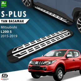 S-Dizayn Mitsubishi L200 5 S-Plus Gri Yan Basamak 193 Cm 2015-2019 A+ Kalite