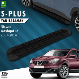 S-Dizayn Nissan Qashqai +2 S-Plus Siyah Yan Basamak 173 Cm 2007-2014 A+ Kalite