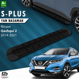 S-Dizayn Nissan Qashqai 2 S-Plus Siyah Yan Basamak 173 Cm 2014-2021 A+ Kalite