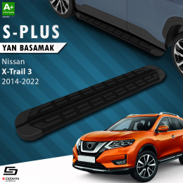 S-Dizayn Nissan X-Trail T32 S-Plus Siyah Yan Basamak 183 Cm 2014-2022 A+ Kalite