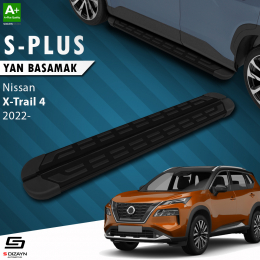 S-Dizayn Nissan X-Trail T33 S-Plus Siyah Yan Basamak 183 Cm 2022 Üzeri A+ Kalite