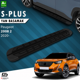 S-Dizayn Peugeot 2008 2 S-Plus Siyah Yan Basamak 183 Cm 2020 Üzeri A+ Kalite