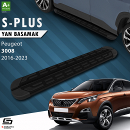 S-Dizayn Peugeot 3008 2 S-Plus Siyah Yan Basamak 183 Cm 2016-2023 A+ Kalite