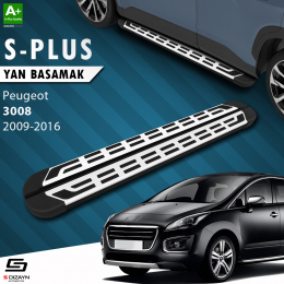 S-Dizayn Peugeot 3008 S-Plus Gri Yan Basamak 183 Cm 2009-2016 A+ Kalite