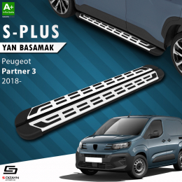 S-Dizayn Peugeot Partner 3 S-Plus Gri Yan Basamak 203 Cm 2018 Üzeri A+ Kalite