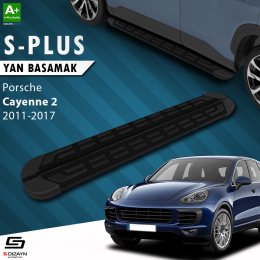 S-Dizayn Porsche Cayenne 2 S-Plus Siyah Yan Basamak 193 Cm Etekli 2011-2017