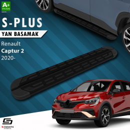 S-Dizayn Renault Captur 2 S-Plus Siyah Yan Basamak 183 Cm 2020 Üzeri A+ Kalite