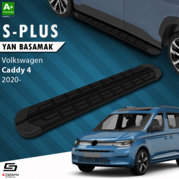 S-Dizayn VW Caddy 4 S-Plus Siyah Yan Basamak 193 Cm 2020 Üzeri A+ Kalite