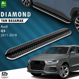 S-Dizayn Audi Q3 8U Diamond Krom Yan Basamak 173 Cm 2011-2018