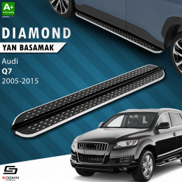 S-Dizayn Audi Q7 Diamond Krom Yan Basamak 213 Cm 2005-2015